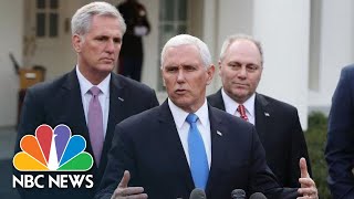 Mike Pence Responds To Donald Trump Walkout: Democrats ‘Unwilling To Even Negotiate’ | NBC News