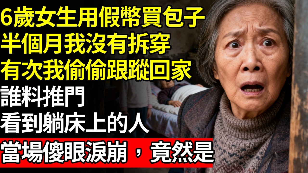 6歲女生用假幣，買包子半個月，我沒有拆穿，有次我偷偷跟踪回家，誰料推門看到躺床上的人，當場傻眼淚崩，竟然是...#養老#不孝子#人間家務#退休金