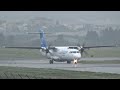 Malaga Airport Planespotting - Foggy Landings & Departures (Runway 13)