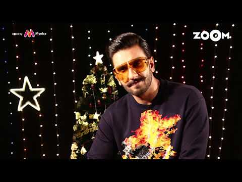 Ranveer Singh's look with Fire print black pullover | Ranveer's OOTD