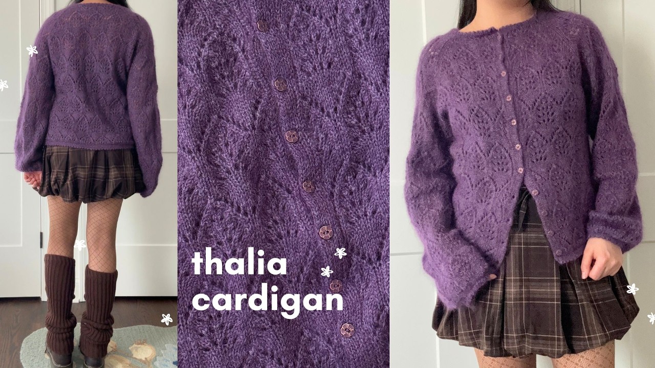 my first big lacework project ˖ . ݁𝜗𝜚. ݁₊ knit the thalia