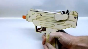 Destroyer Rubber Band Gun Loading and Firing