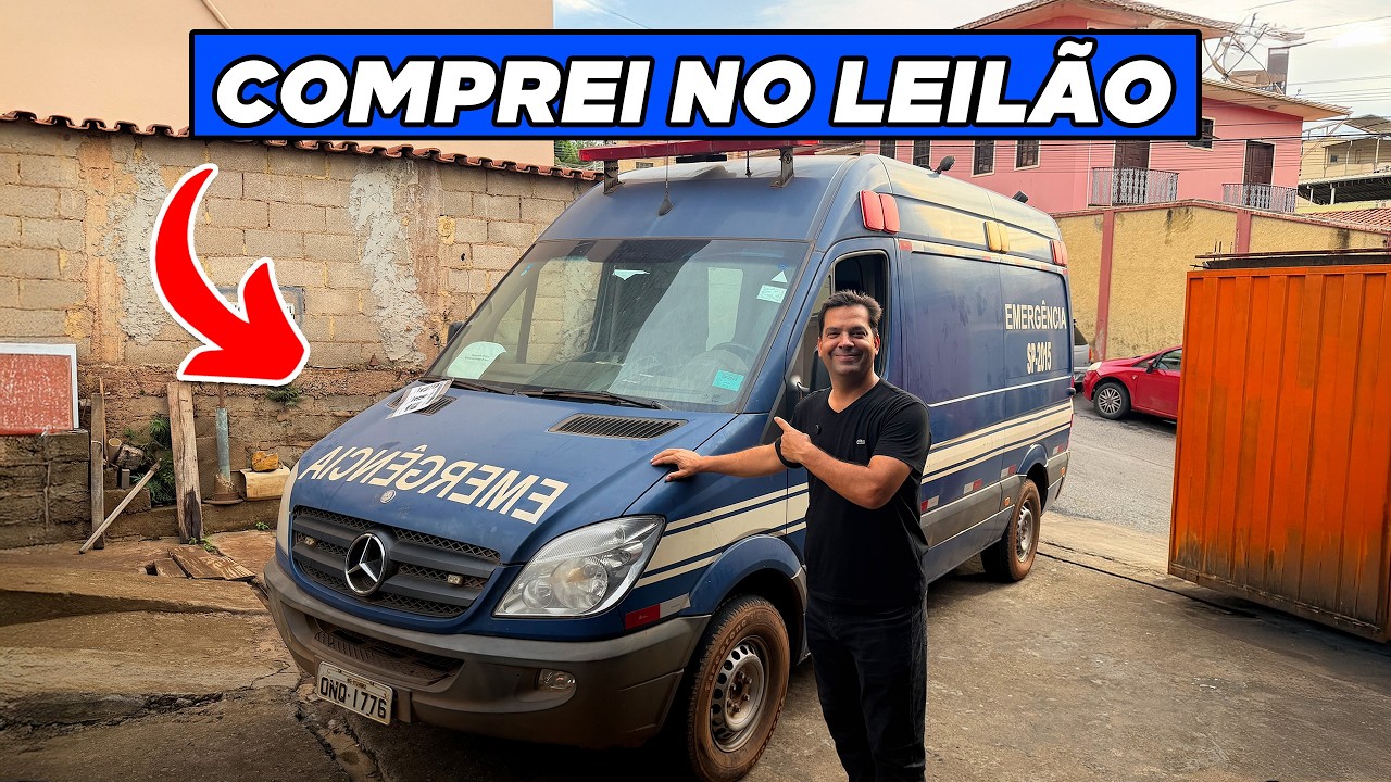 COMPREI UMA SPRINTER ABANDONADA NO LEILÃO DA VALE! COMPENSOU?