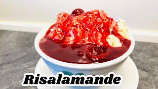 How To Make Danish Traditional Christmas Dessert Risalamande. Step-by-step Easy Recipe