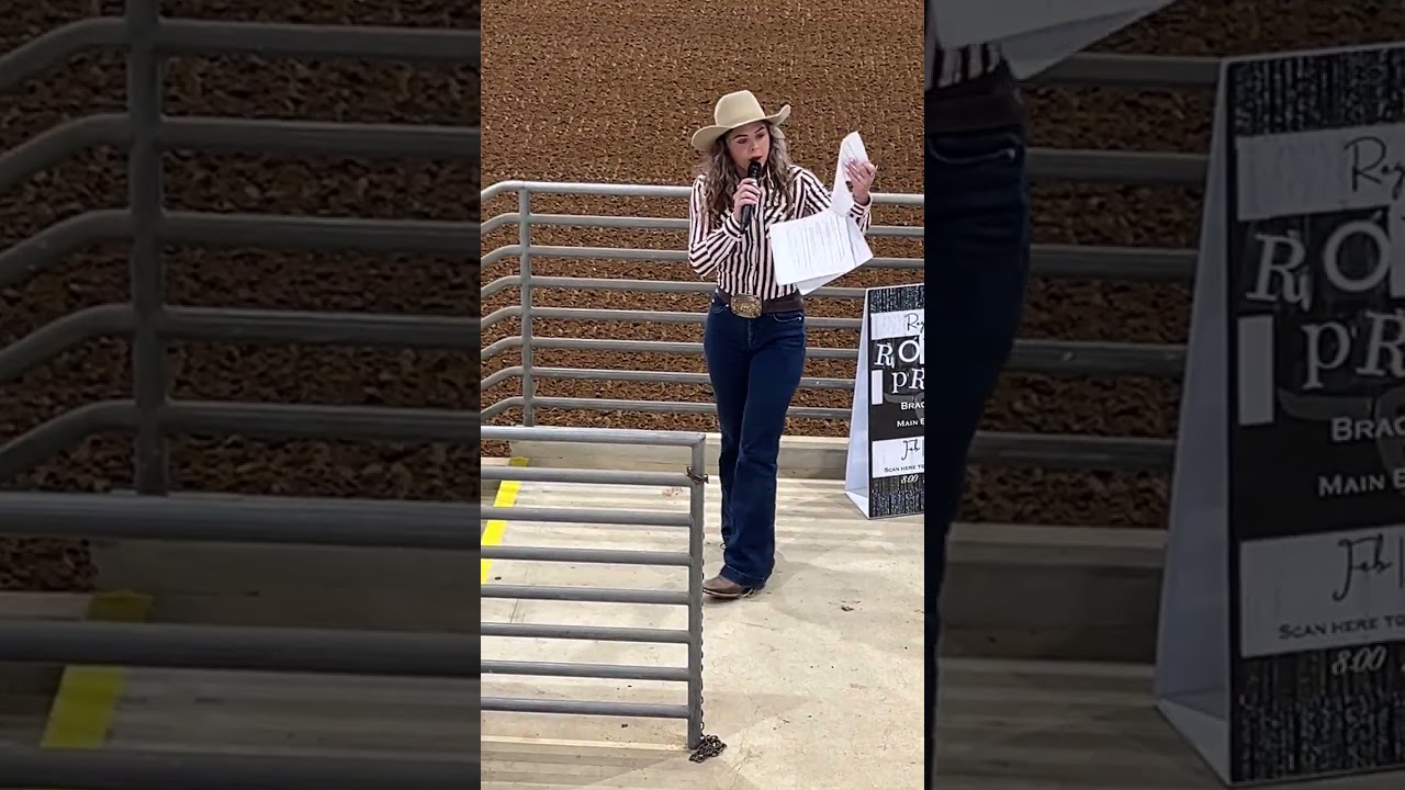 Phoenix Rae Smith; Texas HS rodeo Reg 7 church service; rodeo 8; Jan 18,2026