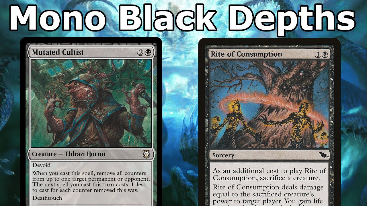 WE'VE FINALLY PERFECTED MIDRANGE DEPTHS!  Mono Black Dark Depths Combo (Legacy MTG)