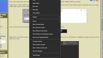 How to Add or Remove Quick Launch Toolbar in Windows