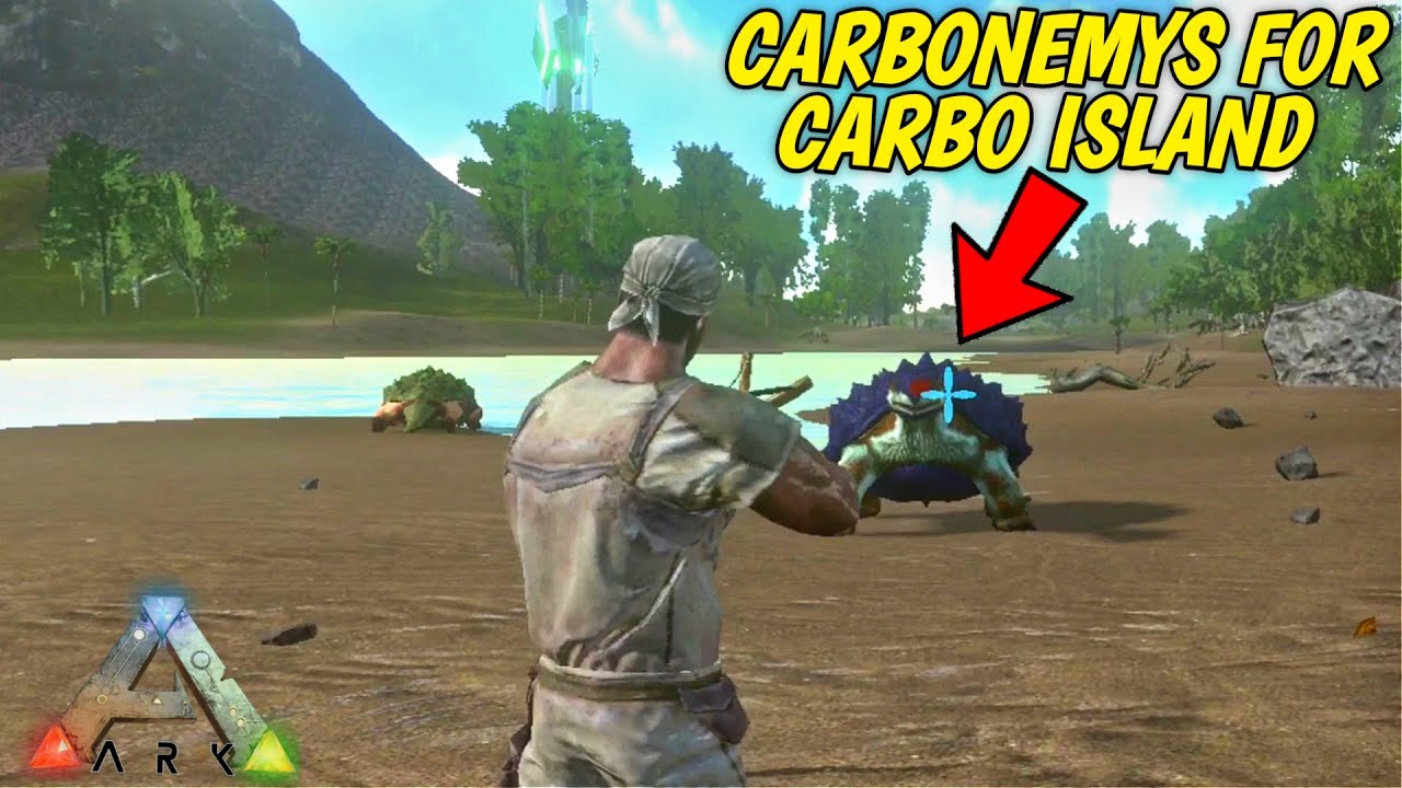 ARK SURVIVAL EVOLVED :- TAME TURTLE AKA TANK FOR CARNO ISLAND || EP13 ...