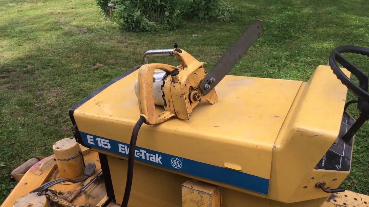 GE ElecTrak Chain Saw No blade YouTube