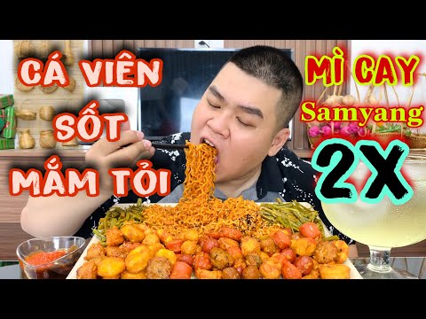 Video Chảy Nước Miếng Với Mâm Mì Cay Samyang 2X, Cá Viên... - youtube
