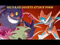 Pokemon GO raid deoxys(attack form) Solo ft. Mega Gengar &amp; Tyranitar