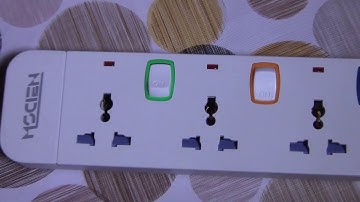 MScien Travel Extension Lead UK 3 Way, EU Multi Plug 3250W/13A & USB Charging Ports