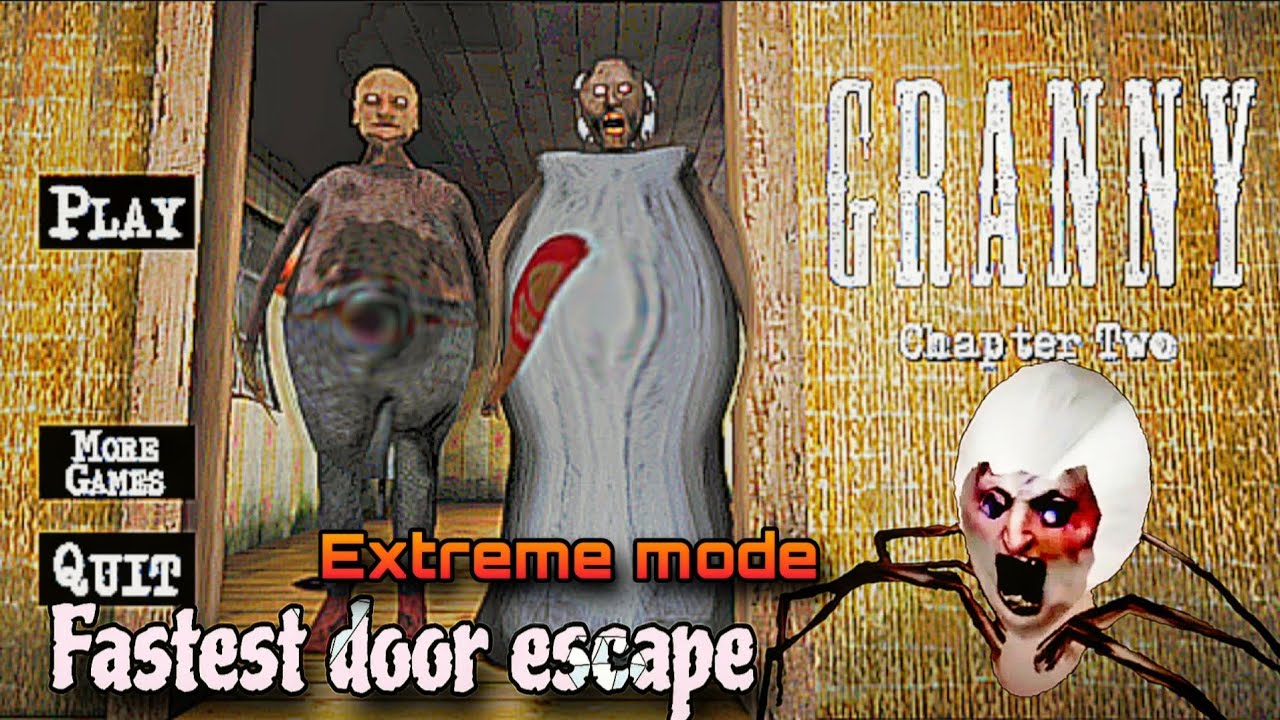 Granny chapter 2 - Fastest door escape 🤯 | In Dark mode 🥶 | Granny beat ...