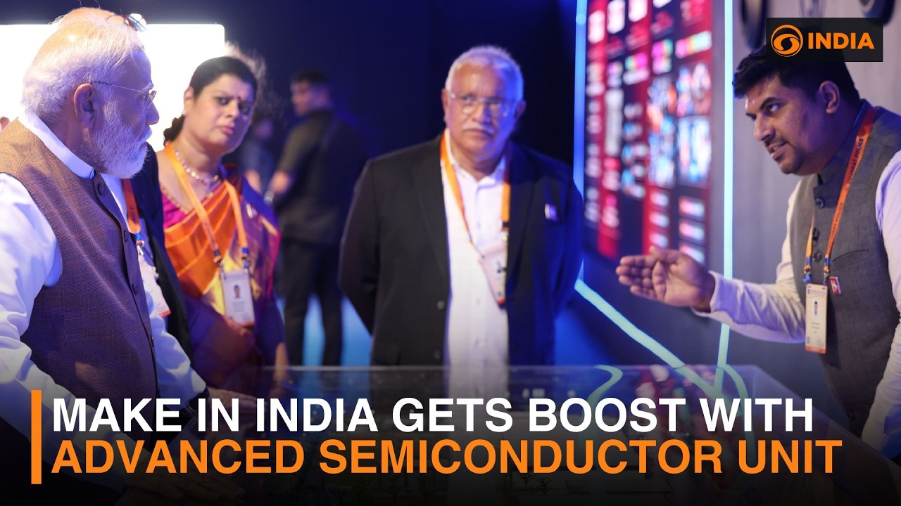 India Enters Global Chip Race with New Semiconductor Plant - YouTube
