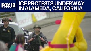 LIVE: Protests begin as federal agents arrive in Bay Area (KTVU)