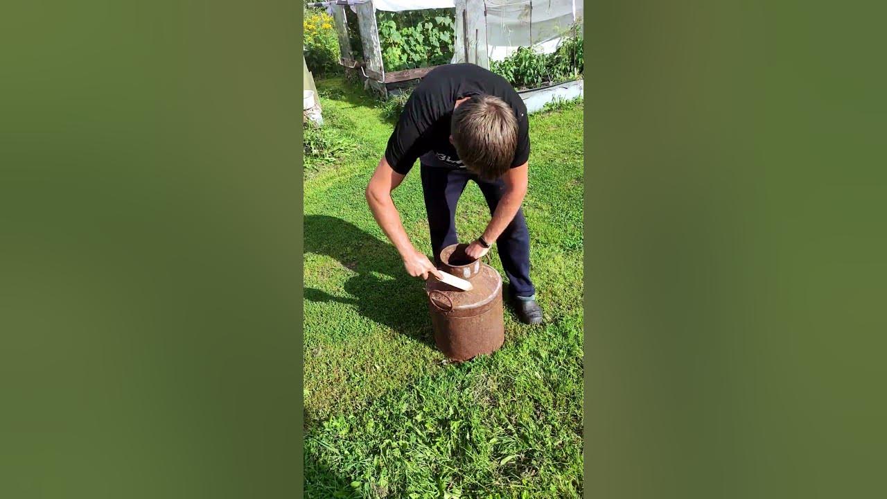 Как из старого бетона сделать ведро для копки колодца ?) #shorts - YouTube