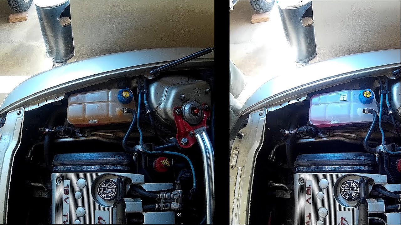 DIY Fiat / Alfa Romeo Radiator coolant expansion tank change - YouTube