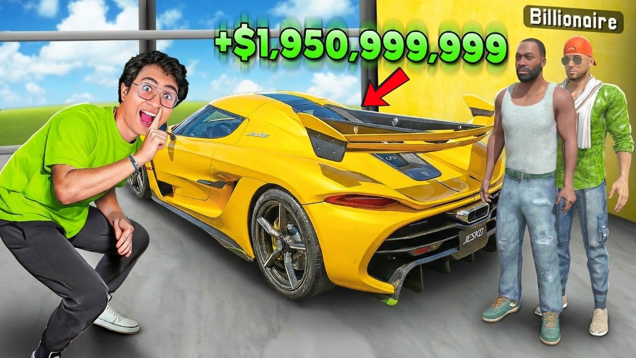 Stealing BILLIONAIRE SUPERCARS in GTA5😱 