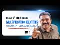 9th State | Multiplication Identities | Set 11 | Reji Jose Tuition