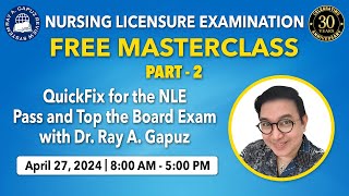 How To Pass and Top the Board NLE: Free Masterclass - Part 2