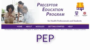 PEP- Preceptor Education Program