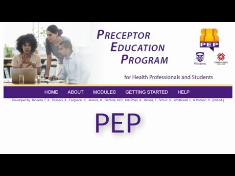 PEP- Preceptor Education Program