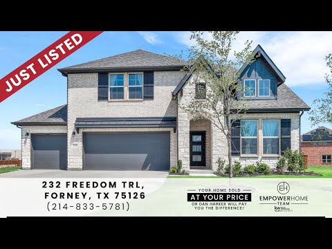 232 Freedom Trail, Forney, TX home video tour
