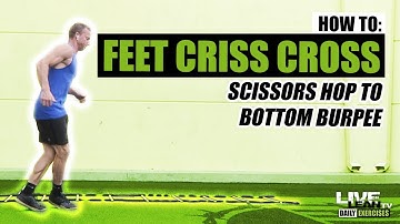 How To Do A FEET CRISS CROSS WITH FLOOR TAP TO TUCK JUMP TO HAND WALKOUT PUSH UP| Exercise Demo Vid