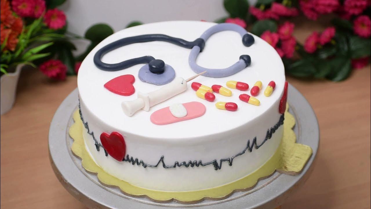 Doctor Theme Cake - फोंडाण्ट से बड़े ही आसानी ...