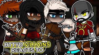 Httyd Villains Reacts To Hiccup As Kratos Gow Ragnarök - Gacha Club React
