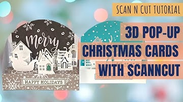 ScanNCut 3D Pop-up Christmas card