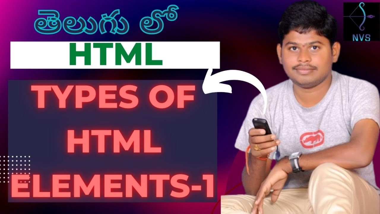 html5 in telugu for beginners .#Introduction to HTML content 1# - YouTube