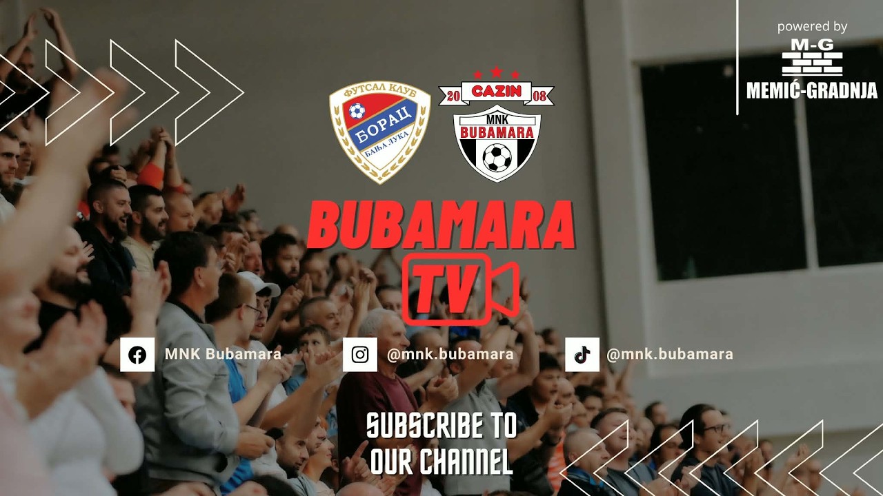 15. kolo Premijer futsal lige BiH | FK Borac - MNK Bubamara Cazin | powered by Memić Gradnja