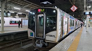 仙台空港アクセス線E721系500番台JR運用車両　JR仙石東北ライン女川行きHB-E210系車両マンガッタンライナー