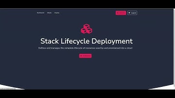 SLD Stack Lifecycle Deployment demo self service infrastructure with terraform