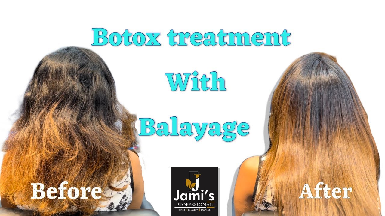 How to Do Botox Treatment with hair colour Balayage : step by step guide in Telugu 