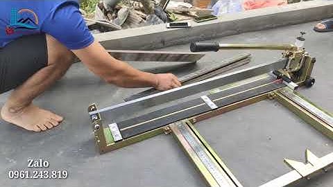 Máy bàn cắt gạch men khổ 80 một trục màu đồng | Dụng cụ xây dựng