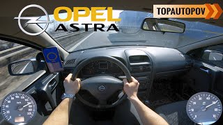 2001 Opel Astra G 1.2 16V (55kW) |83| 4K60 TEST DRIVE  EXHAUST, ACCELERATION & ENGINE |TopAutoPOV