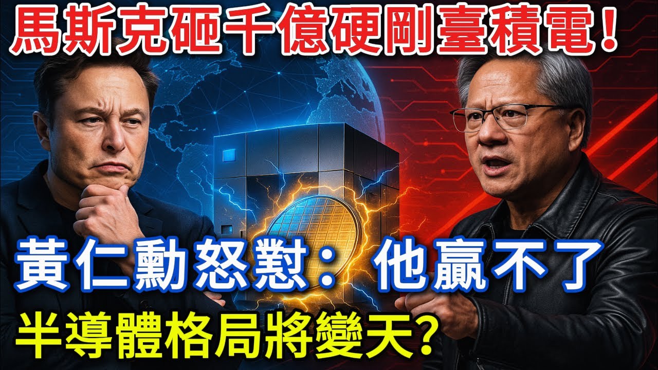 馬斯克砸千億硬剛臺積電！黃仁勳怒懟：他贏不了？半導體格局將變天？