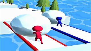 ❄️ Snow Race: Snow Ball.IO ❄️ GAMEPLAY Levels 1-4 (Android, iOS) screenshot 3