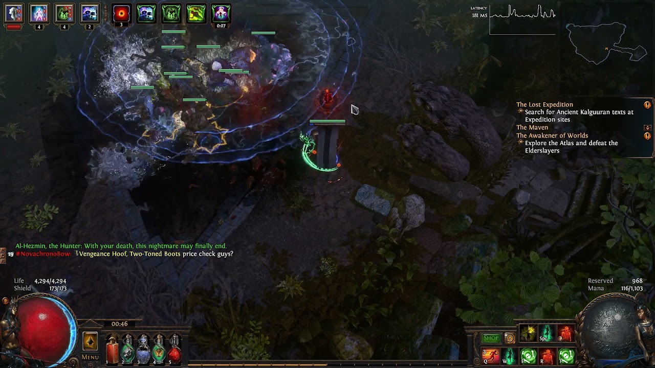 Path Of Exile 3.15  AI-HEZMIN,THE HUNTER A8 -STONE GOLEM 