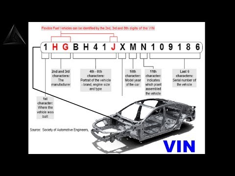 VIN number, vehicle identification number, chassis number or rack number