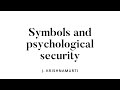 Symbols and psychological security