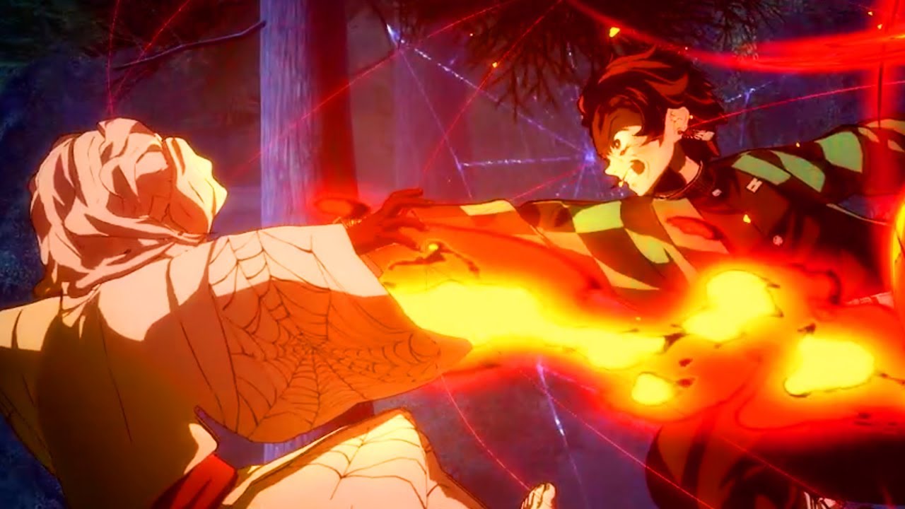 Tanjiro Vs Rui Final Boss Battle Subbed Demon Slayer Hinokami