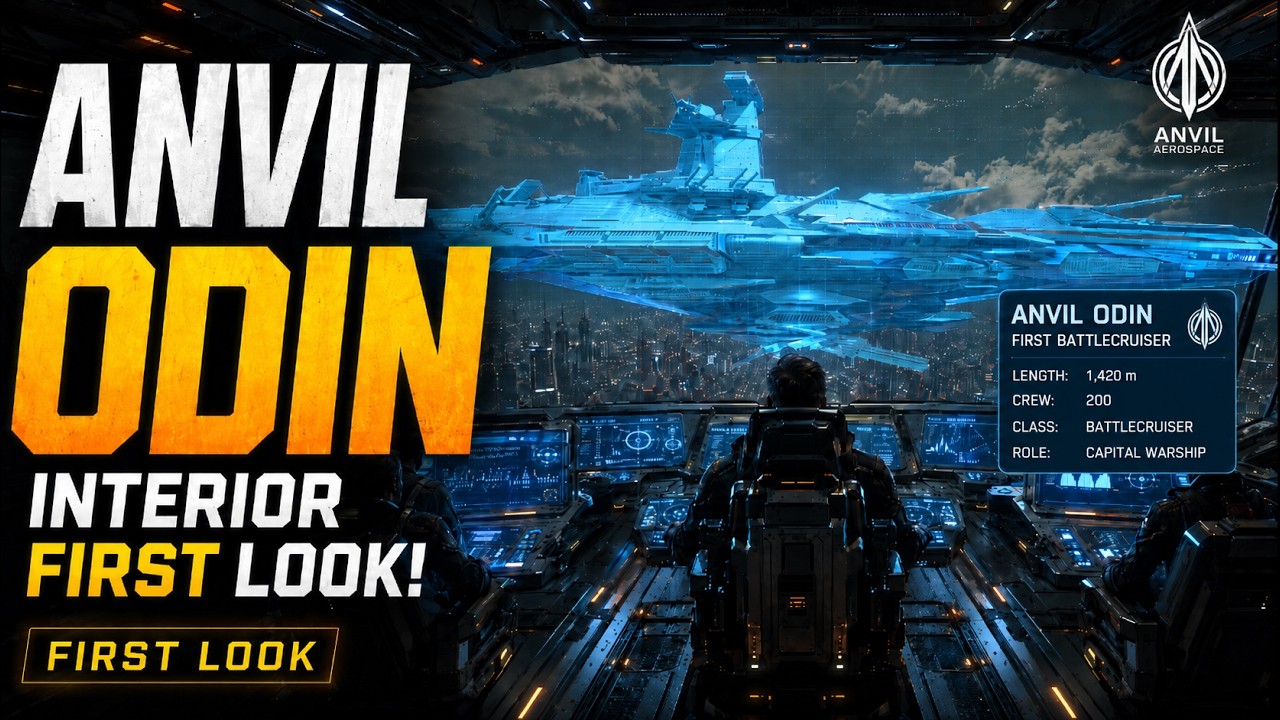 Anvil Odin "INTERIOR" First Look?! Star Citizen’s FIRST Battlecruiser ...