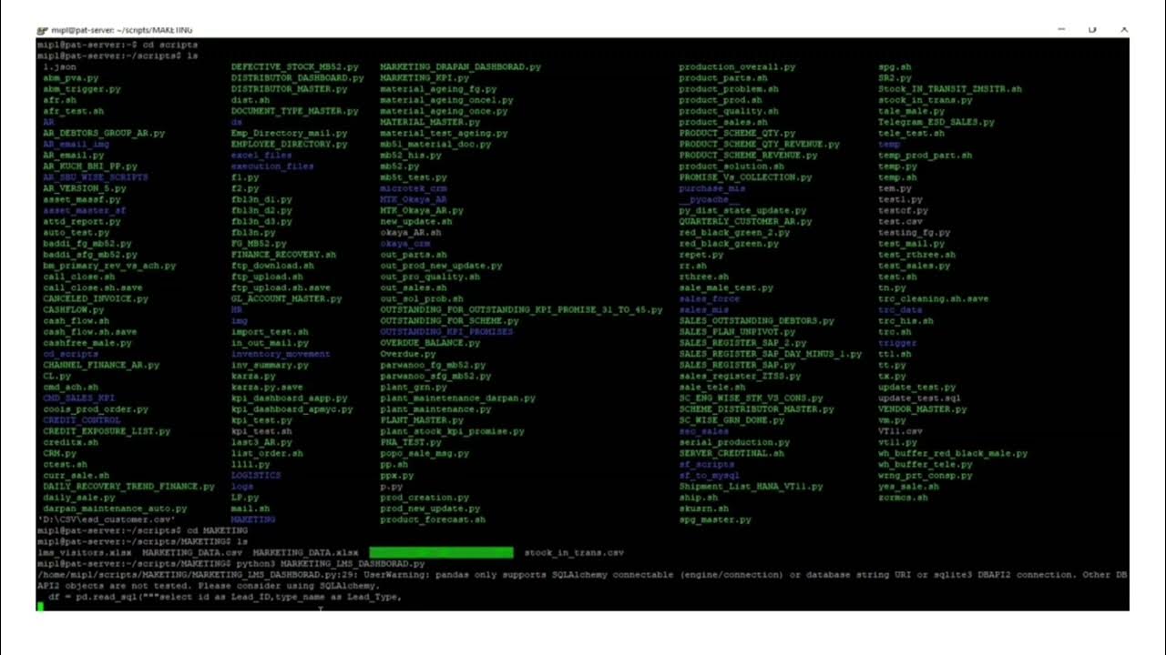Run python script in linux server. - YouTube