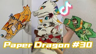 Dragon Puppet Crafts - Paper Dragon TikTok Compilation #30