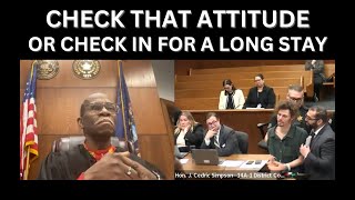 Bad Attitudes broken by Judge Simpson