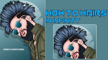Draw Vector Hair in  Infinity design || Draw Vector Art Hair || Vector Master