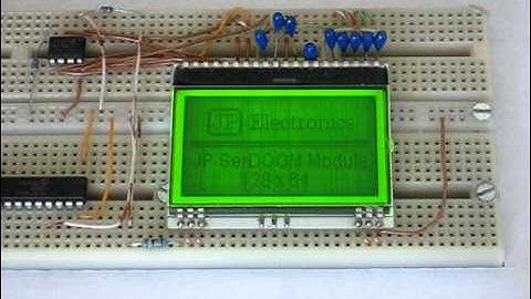 JP Serial Dogm128-6 Module for Picaxe, Arduino and Basic Stamp